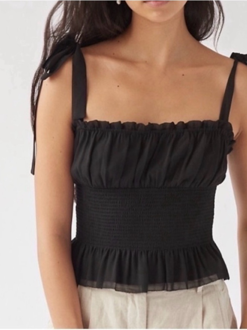 Wilfred Ballad Camisole By Aritzia Black Size Large